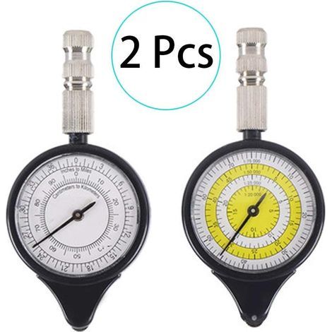 Pièce Carte Télémètre Odomètre Boussole Multifonctionnelle Curvimètre Appareil, Opisomètre, Curvimètre, Calculateur de Distance Carte Mesureur Boussole Randonnée Camping pour Survie en (1/5)