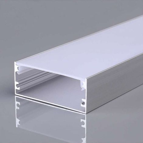 Led Strip Mounting Kit With Diffuser Aluminum 20005020mm Silver Body