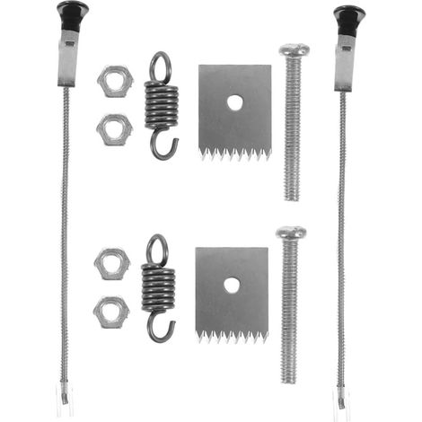 Pièces de Machine à Lier Les Plantes 2 Ensembles en Acier Inoxydable Lame, Ressort, Poussoir et Agrafe, Finition Argentée, Compatible Plusieurs Modèles (1/5)