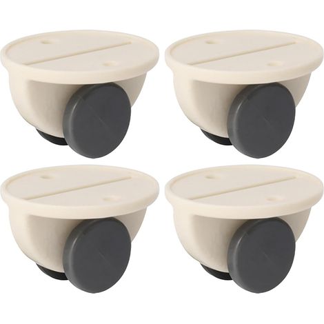 Roues autocollantes,Roulettes de boîte Mini roues collantes ensemble de 4 mini roulettes, roulettes non pivotantes pour boîte de rangement, poubelle, carton mobile (1/5)