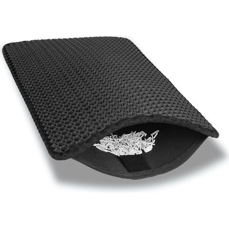 Noir,Tapis de litière pour Chat, 30x45cm Tapis Litière Chat Bac à Litière pour Chats, EVA Imperméable Conception en nid d'abeille à Double Couche Tapis de Toilette Chat, Convient aux Petits Animaux