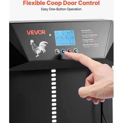 Porte Poulailler Automatique - Alimentation par Piles et CC (1/5)