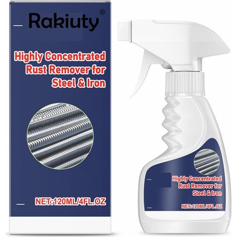 Enlève la Rouille en Spray, Convertisseur de Rouille, Rust Remover Spray, Stop-Rouille Sprays Anti-Rouille, 120ml (1/5)