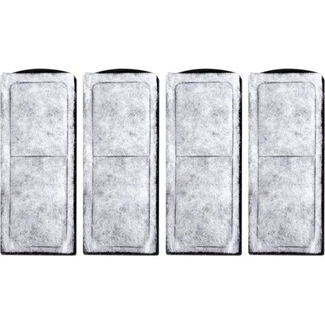 Lntyq Filtre D'aquarium Coton, Cartouche Filtrante pour Aquarium, Rechange en Coton pour Filtre D'aquarium, Cartouche Filtrante pour Aquarium, Accessoire de Filtre Mural pour Aquarium, 4 Pièces (1/5)