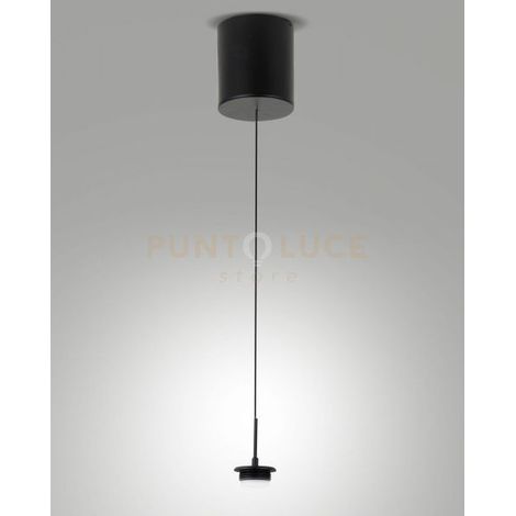 3804-45-101 MONTATURA SALI SCENDI NERA COMPLETA CCT 8W - 750 lm- 2700K - 3000K - 4000K 1 LUCE DIMMERABILE