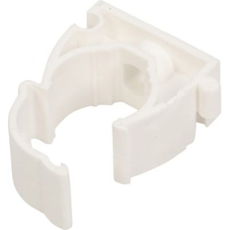 Geschlossener Rohrhalter für 18-mm-Rohre, weiß, UZ 18 10182 /100 Stück/