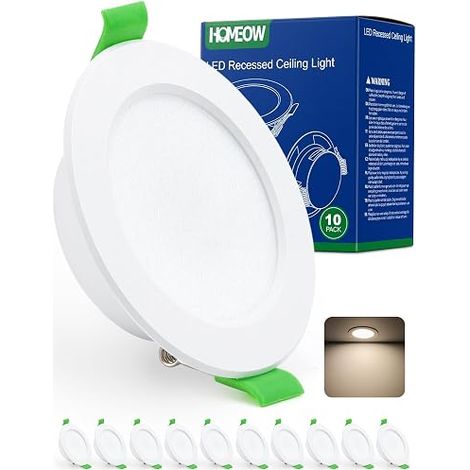 Spot LED Encastrable Extra Plat Trou 68mm - 80mm 220V 5W 400LM (1/4)
