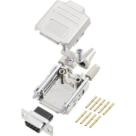 encitech DPPK09-M-DBCS-K 6355-0052-11 D-SUB Buchsenleisten-Set 180 ° Polzahl: 9 Crimpen 1 St.