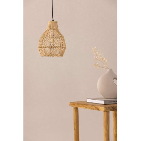 Varekil éclairage lampe pendentif 20x20x25cm naturel.
