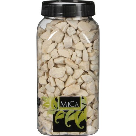 Mica Decorations Dekorative Steine creme 650 ml 1 kg Dekosteine & Dekosand