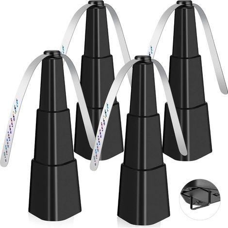 Set of 4 Fly Fans for Tables – Fly Repellent for Indoor and Outdoor Use – Portable and Automatic for Picnics, Restaurants, Parties, and Homes