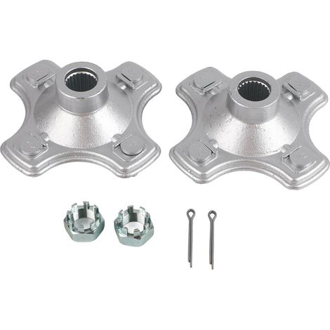 2 embouts de fourche de précharge en métal, boulons de réglage d'amortisseur avant, couvercles argentés pour CB400 (1/5)