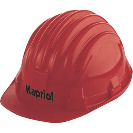 CASCO DA CANTIERE ELMETTO DI PROTEZIONE PVC ANTIURTO EN397 ROSSO KAPRIOL