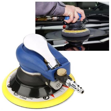 Ponceuse excentrique pneumatique 6' – Vitesse 10 000 tr/min – Pour polissage acier, bois, pierre – Modèle AT-980 (1/5)