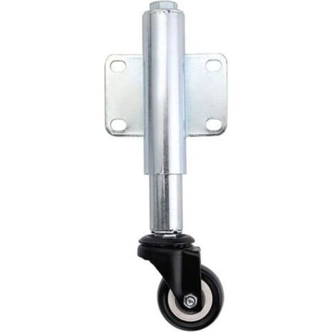 Support wheel for sliding or swing gates, 40 kg suspended wheel, ideal for wooden garden gates and terrace fences. (1/4)