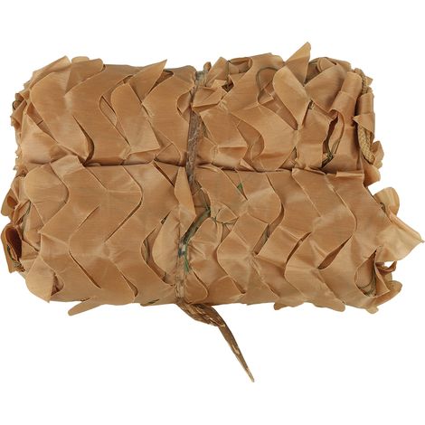 Filet de camouflage militaire extérieur pour chasse, tir, camping et abri anti-soleil (Marron 2x4) (1/5)