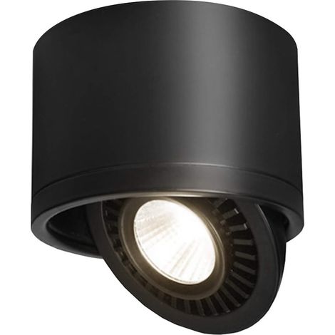 Plafonnier Spots LED de Plafond Orientable Barre moderne 365 Degrés Pivotant pour Interieur Bureau Salon 4000k 15W Noir (1/4)