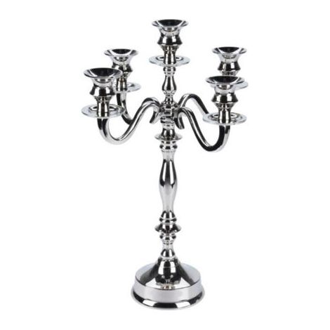 CANDELABRO 5 BRAZOS ALUMINIO