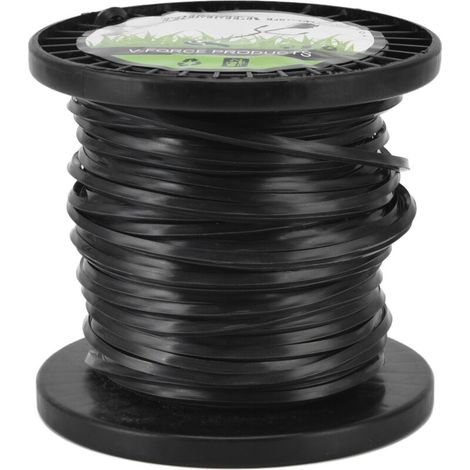 Ligne de coupe 3.3mm pour débroussailleuse - Forme carrée, noir, 30m - Efficace et silencieuse pour tondeuses et fermes