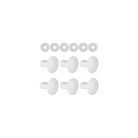 Juego de 6 tornillos de repuesto para ruedas de piscina para limpiafondos 180 280 C55 con arandelas adicionales, repuestos C55 C-55 - Crezuo