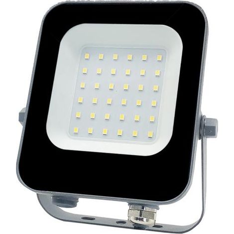 Projecteur Extérieur LED 20W IP65 Noir - Blanc Neutre 4000K - 5500K - SILAMP