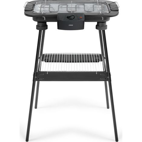 2200-watt-elektrogrill in schwarz auf beinen - Livoo - DOM506