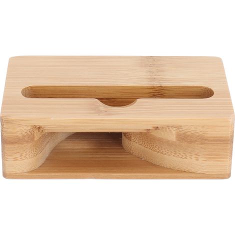 Handyablage aus Holz, Aufbewahrungsregal aus Bambus