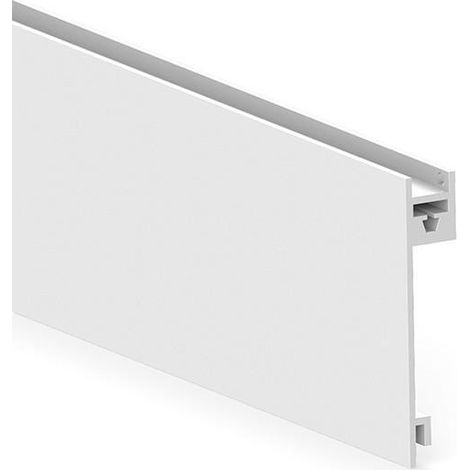 perfil metálico qube para vidrio h59 acabado blanco (caja 2) (1/3)