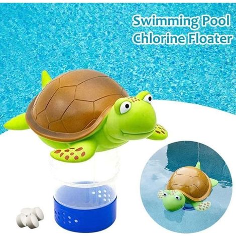 Chlorschwimmer für Pool, Großer Schwimmender Verteiler mit Einstellbarer Freigabe