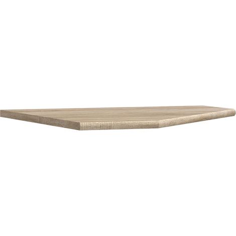 Plateau d'angle 90° pour liaison bureaux – Décor chêne sonoma – Dimensions 72x72x2,2 cm – Montage facile – Fabrication Europe – Meubletmoi (1/5)