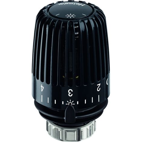 HEIMEIER Thermostat-Kopf K RAL 9005 schwarz, Standard, 6000-00.507 (1/3)