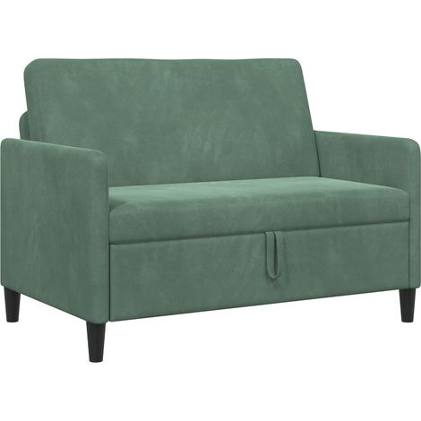 Sofa mit Stauraum Meergrün 122 x 78 x 87 cm Polyester vidaXL
