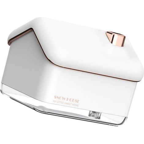 Mini humidificateur Snow House USB à nano-atomisation avec veilleuse pour salon et chambre à coucher, blanc (1/5)