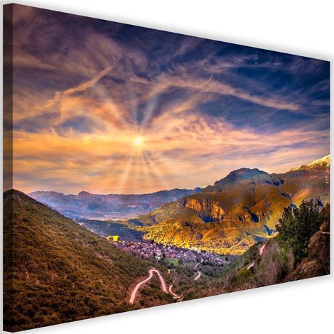 Tableau sur toile Montagne Paysage Nature 60x40 (1/5)