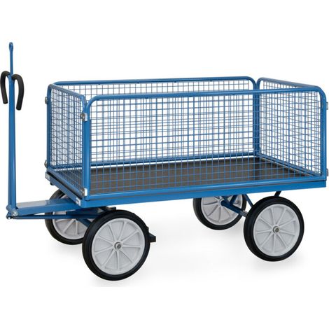 fetra Chariot à plate-forme manuelle 6435V avec anneau d'attelage (1/4)