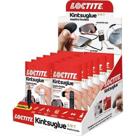 Expositor Pegamento Loctite Kintsuglue Mix Blanco/Negro 16 Unidades (1/2)