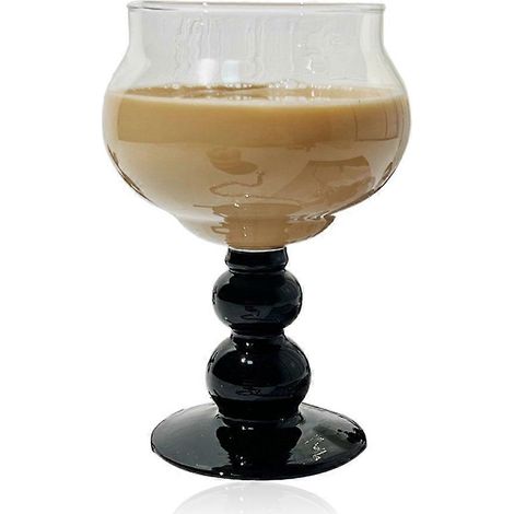 Verres à vin noirs, 400 ml, pour mariage, fête, vin rouge ou jus de fruits, design élégant - Style 2 (1/5)