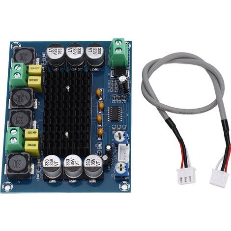 Carte Amplificateur Audio Numérique Dual Canal 2x120W avec Module d'Alimentation et Câbles XH-M543 (1/5)