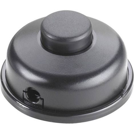 Interrupteur À Pied - 1 Pôle On/Off - 6 A 250 V Ac - Pour Lampes Halogènes - Noir - 1 Pièce (1/2)