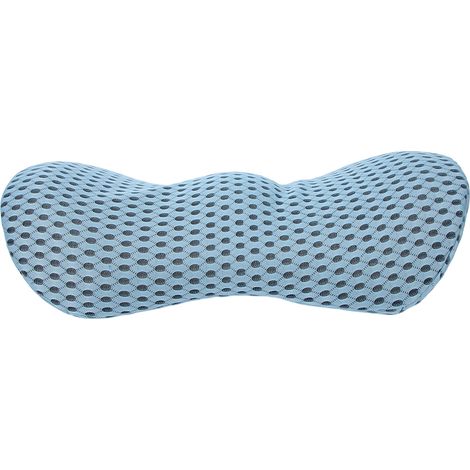 Coussin Lombaire Multifonction - Bureau, Voiture, Domicile - Appuie Dos Ergonomique Respirant (Bleu) (1/5)