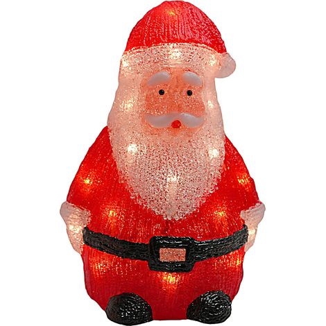 Lampada Babbo Natale Decorazione Acrilico 21,5 x 16 cm (1/5)