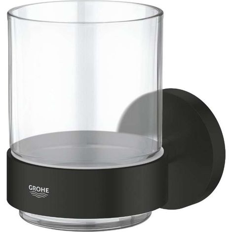 Glas Essentials 102256 mit Halter matte black (1/3)