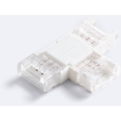 Conector Hipopótamo "T" para Tira LED CCT 12-24V DC Ancho 10 mm 10 mm (1/2)