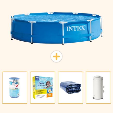 Intex Piscine Tubulaire Ronde - 366x76 cm - 5-pièces  S65 (1/5)