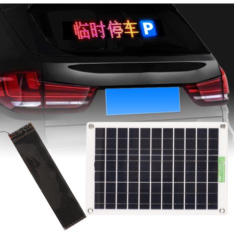 Panneau solaire portable 50 W, affichage LED à défilement de messages DC5V, panneau flexible pour voiture, écran publicitaire solaire (1/5)