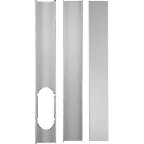 Kit de 3 plaques de fenêtre réglables avec tuyau d'évacuation pour climatiseur portable Qinhai (1/4)