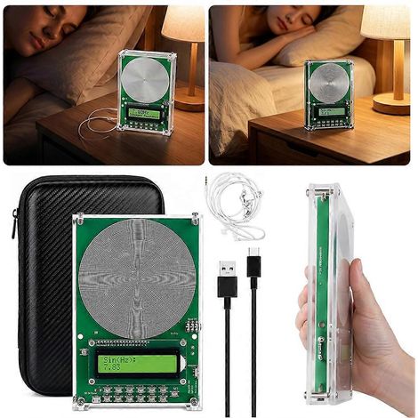 Générateur de fréquence de résonance de Schumann réglable à 7,83 Hz, conception compacte et portable, amplificateur de réponse en fréquence (1/5)