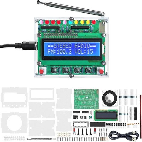 FM-Radio-Bausatz, ein DIY-Lötradio zum Lernen und Lehren von Naturwissenschaften, Technologie, Ingenieurwesen und Mathematik (STEM).