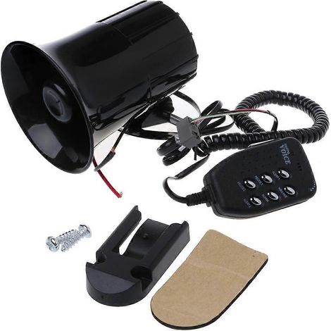 12V-Gleichstrom-Lautsprecher mit lauter Sirene und Kabel, tragbar, Diebstahlsicherung, für Motorrad, Haus und Sicherheit, mehrfarbig (1/5)