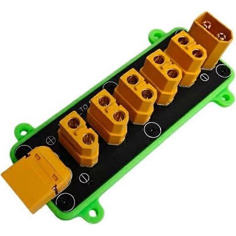 Carte de distribution d'alimentation XT60 à 5 canaux pour modèles réduits de robots et voitures télécommandées (2 unités) (1/5)
